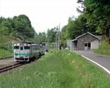 宗谷本線の難所、塩狩峠のサミットである塩狩付近を行くキハ40形（撮影：南正時）