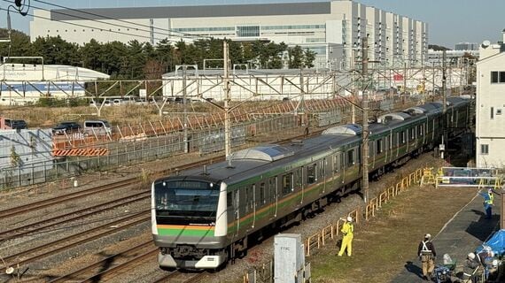 東海道線 村岡新駅 予定地付近