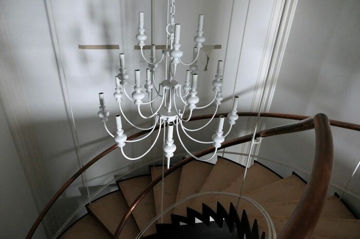 ロイヤルスイートは２階式。上下のフロアが