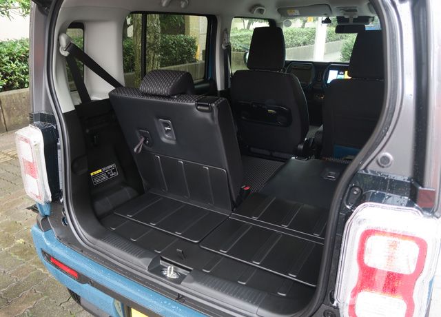 新型ハスラーの荷室（筆者撮影）
