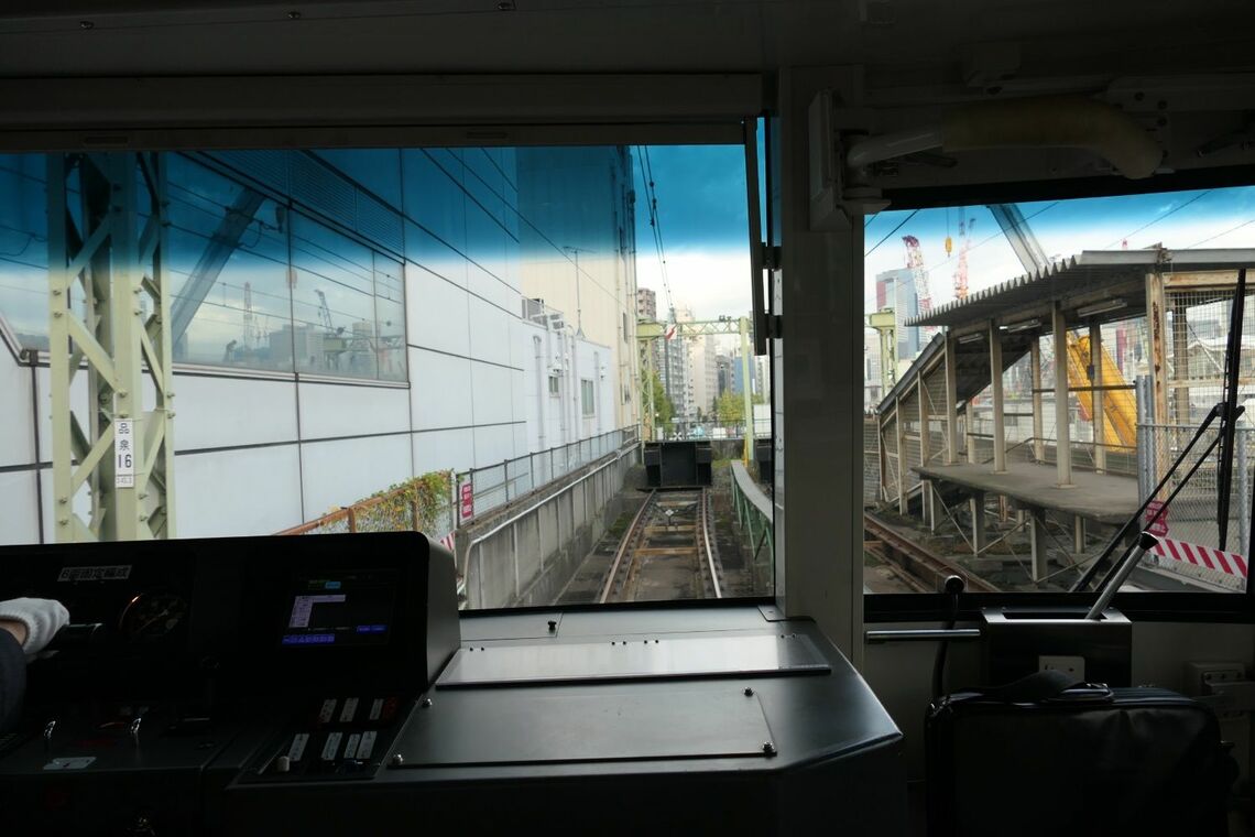 京急品川駅引き上げ線の前面展望