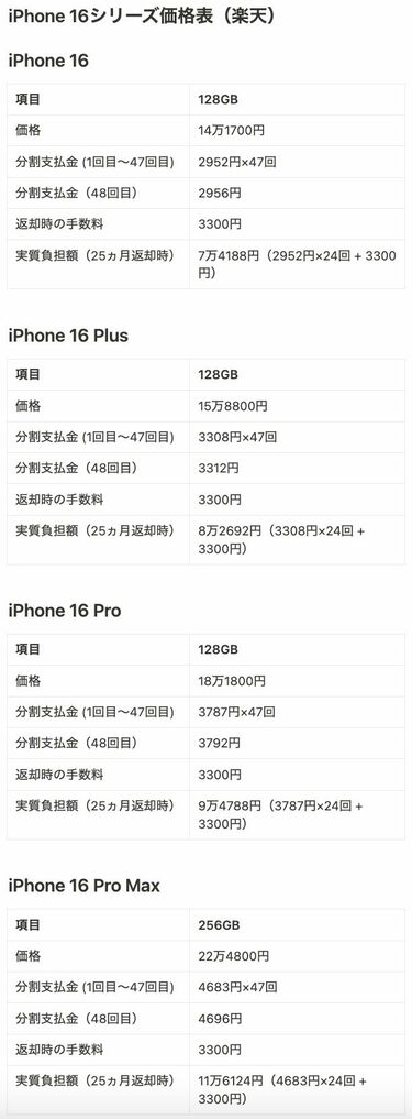 iPhone 16どこで買う？｢全キャリア｣の価格比較 複雑な仕組み｢実質負担