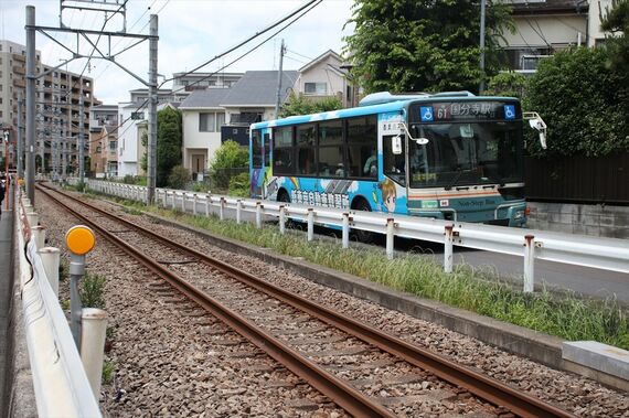 バス専用道 西武多摩湖線