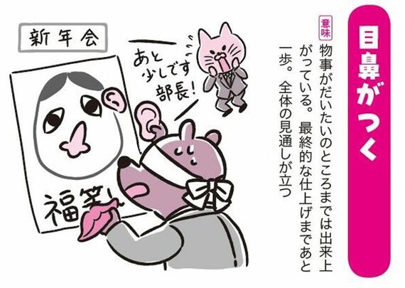 「目鼻がつく」の意味