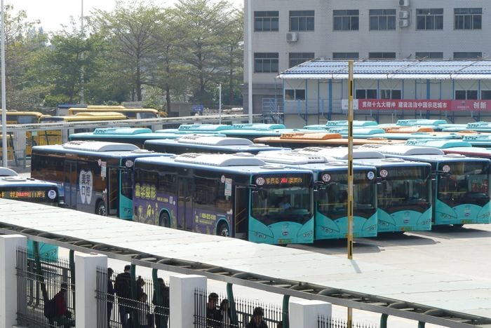 深圳では路線バス全車1万6000台が充電式電気バス