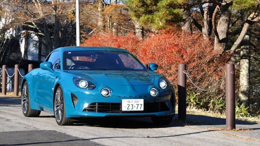 今回、試乗した3モデルのうちのひとつ「A110 GTS」アトリエアルピーヌ仕様（筆者撮影）