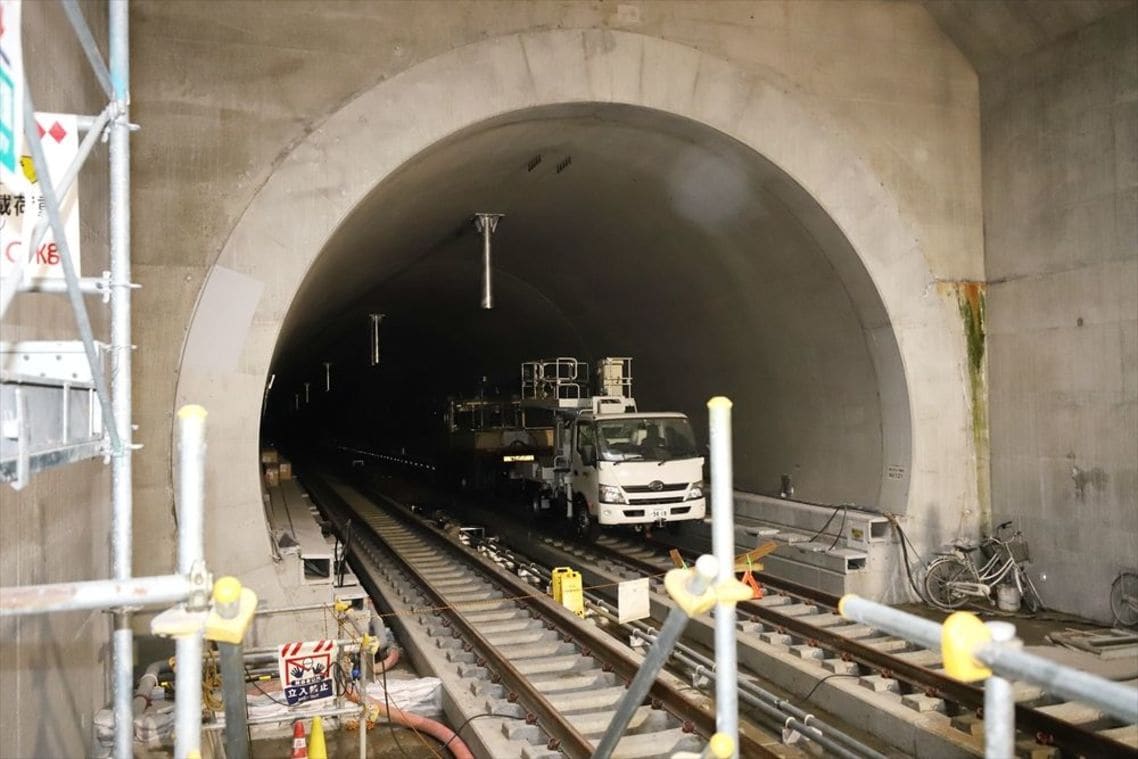 工事中の相鉄・JR直通線西谷トンネル
