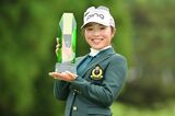 門下生の1人、佐久間朱莉。2025年に初優勝を飾り、国内女子ツアーの賞金女王にも輝いた （写真：Atsushi Tomura／Getty Images）