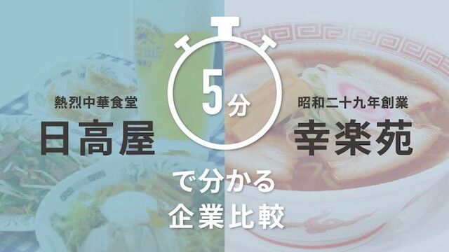 日高屋 幸楽苑 5分でわかる ライバル企業比較 外食 東洋経済オンライン 社会をよくする経済ニュース 日高屋 幸楽苑 5分でわかる ライバル企業比較 外食 東洋経済オンライン 社会をよくする経済ニュース