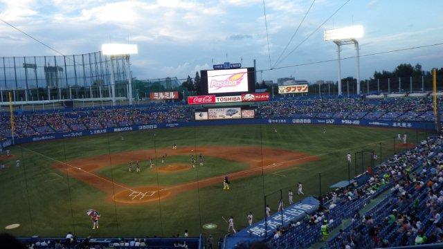 ネット裏内野B指定からの全景