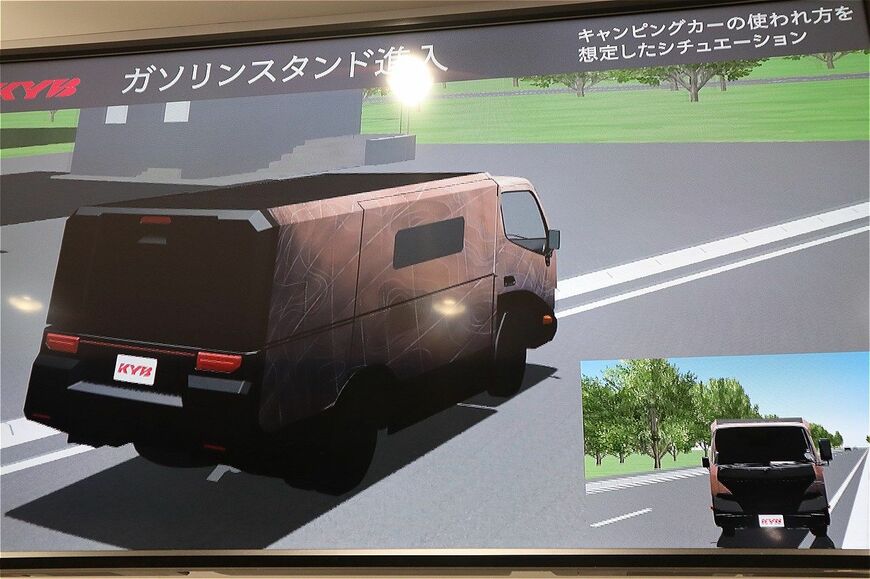 カヤバの東京オートサロン2023出展内容（筆者撮影）
