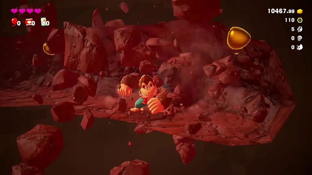 壁が破壊できるだけではなく、地下も掘り進めることが可能。アクションゲームとしてはちょっとありえない設計だ（画像：YouTubeよりキャプチャー）