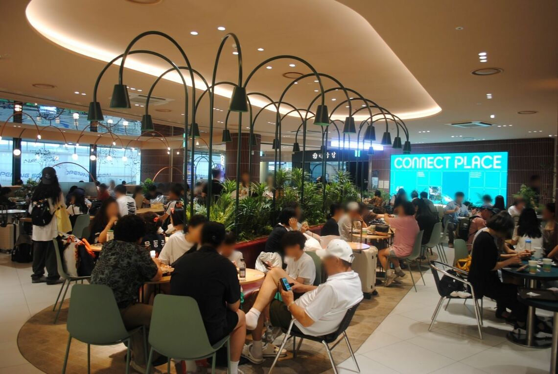 ソウル駅のフードコート