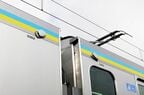 側面の乗降確認カメラ。運転席のモニターで