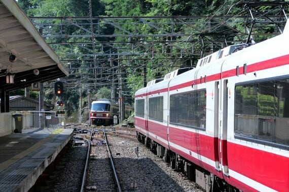 極楽橋駅 特急こうや