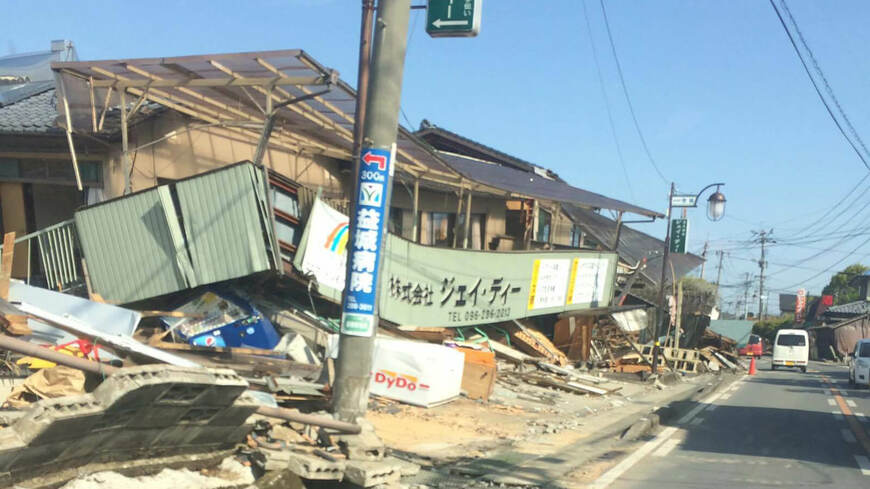 震源地に近い熊本県益城町では大きな被害が出た