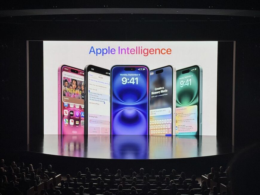 Apple Intelligence利用については、時間を割いて説明が加えられた（筆者撮影）