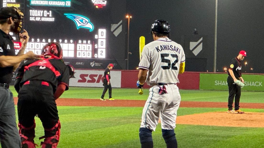 川﨑宗則の打席（写真：Basebll United）