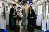「バック・トゥ・ホグワーツ」特別イベントの列車内の様子（記者撮影）