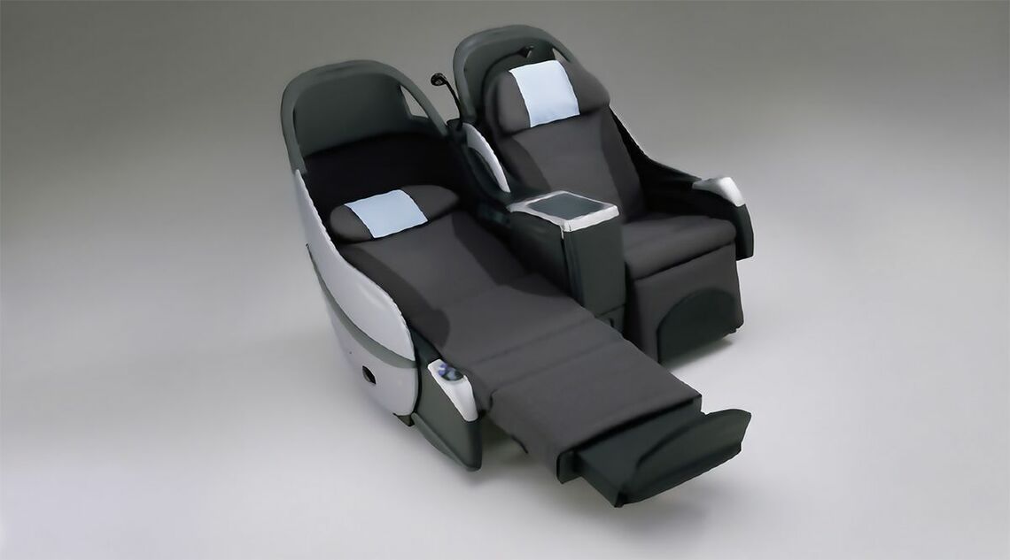 JALが2002年に発表したシェルフラットシート