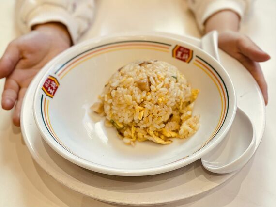 ジャストサイズメニューの炒飯
