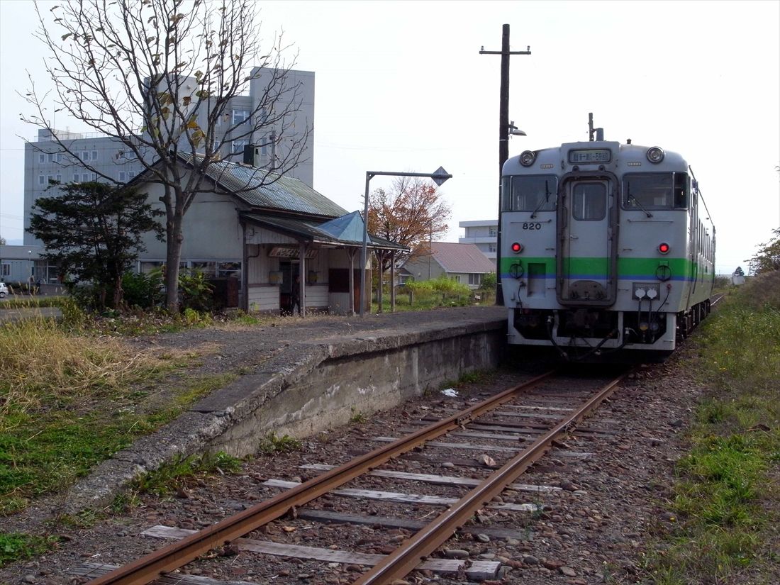 札沼線の新十津川駅（撮影：南正時）