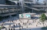 ハチ公前広場の田園都市線・半蔵門線の出入り口（中央）付近のイメージ（画像提供：渋谷駅街区共同ビル事業者）