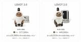 LOVOT 3.0は57万7500円、LOVOT 2.0は49万9900円（LOVOT公式サイトより）※2026年3月時点での価格です