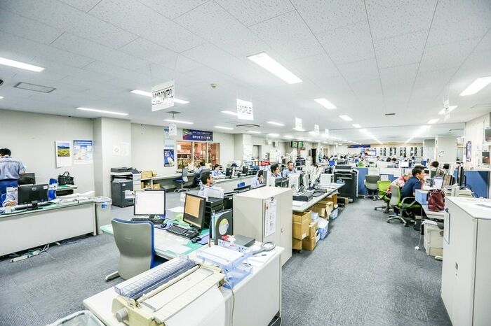 深夜ながら万全の管理体制