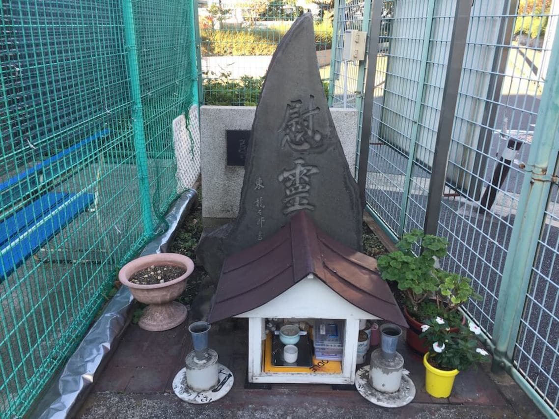 Cenotaph in animal center