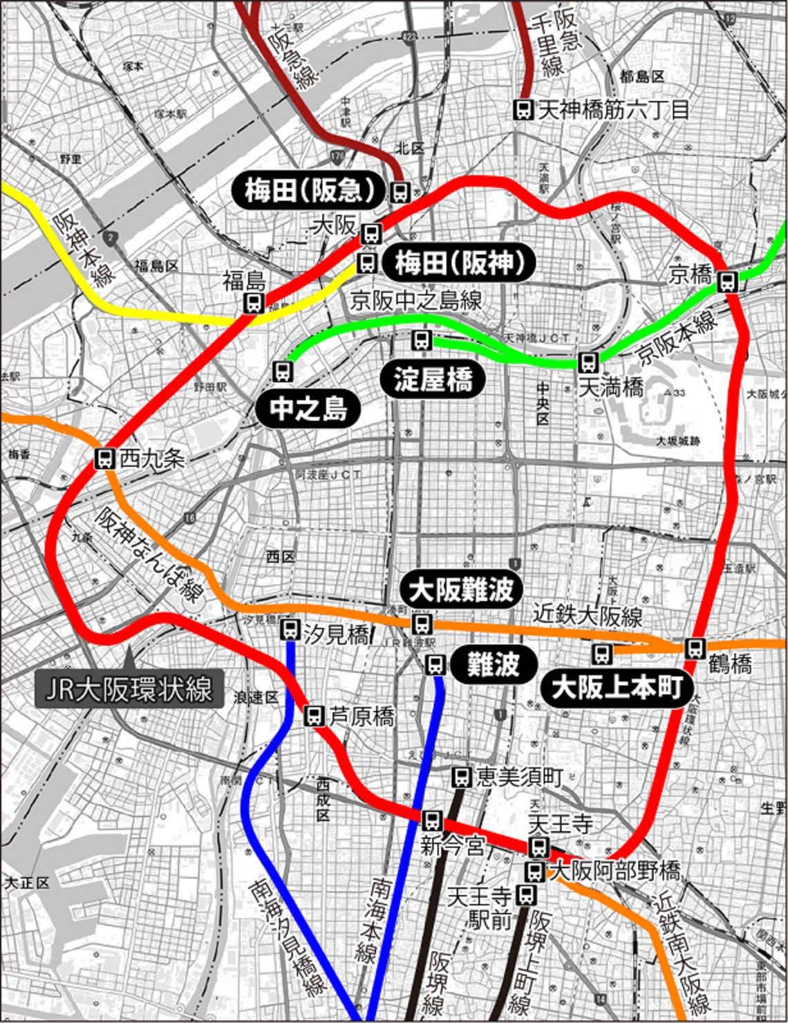 私鉄は 梅田 なのに なぜjrだけが 大阪 駅 通勤電車 東洋経済オンライン 社会をよくする経済ニュース