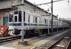 登場時、運行開始直前の1000形ワイドドア車
