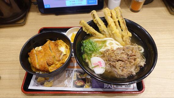 肉ごぼ天うどん
