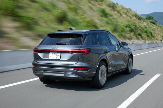 後輪駆動の標準モデル「Q6 e-tron」と全輪駆動「Q6 e-tronクワトロ」の2本立てで、スポーティなSQ6 e-tronもラインナップ（写真：アウディジャパン）