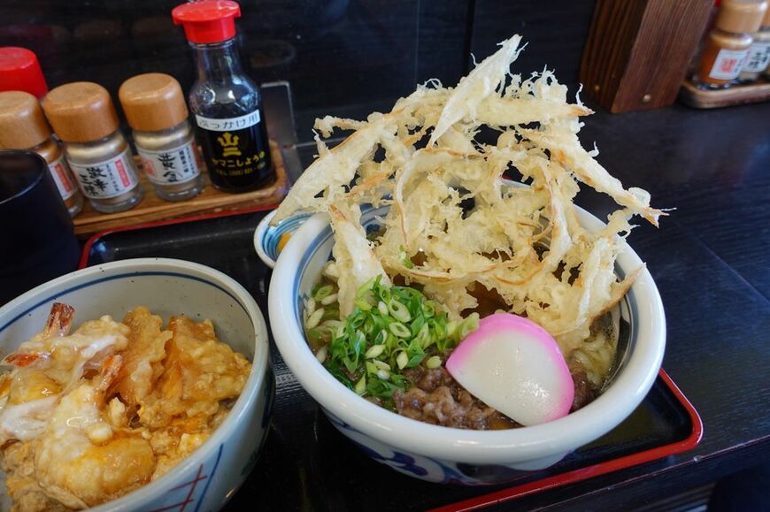 豊前裏打会の総帥「津田屋官兵衛」のうどん（現在は休業中）（筆者撮影）