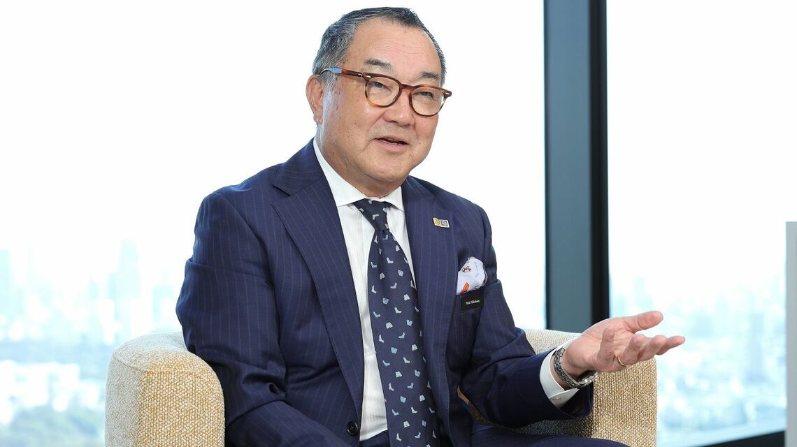 にしかわ・かつし／1979年日本大学卒業、旅行会社に入社後、1983年にシャングリ・ラホテル入社、2000年以降、ハイアット系列ホテルの総支配人を務める。2023年から現職。業界では「ニックさん」の愛称で知られる（撮影：尾形文繁）