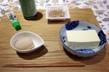 納豆、豆腐、ゆで玉子の3点セット