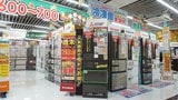 節電できる省エネ機能つきの冷蔵庫が売れ筋だ（記者撮影）