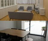 カウンセリング室（上）は2つ、ガイダンス室（下）は6つある