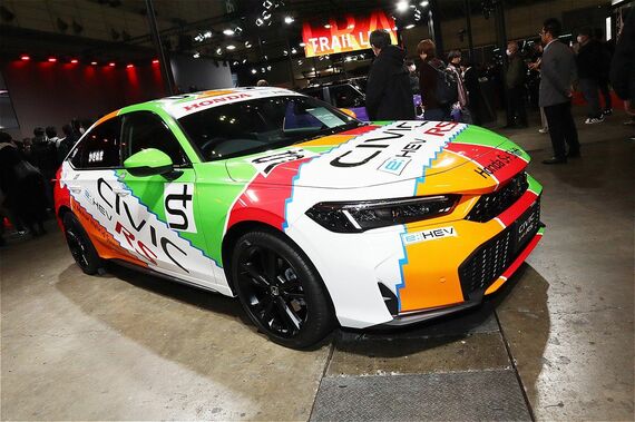 東京オートサロン2026でホンダが出展した「シビックe:HEV RSプロトタイプ」