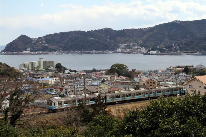 伊東線内を走る伊豆急の8000系