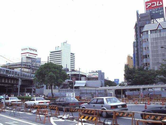 阪神大震災直後の三ノ宮駅周辺