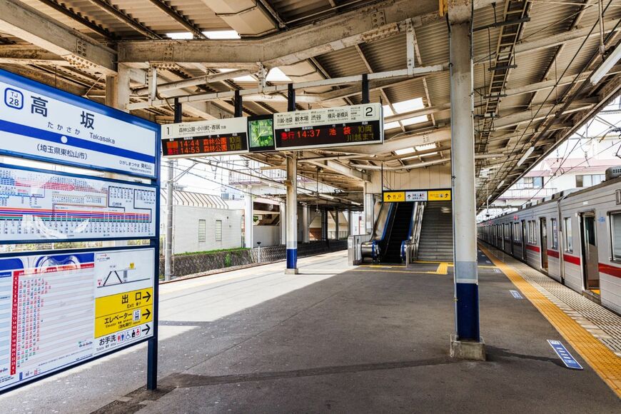高坂駅は大東文化大学の最寄り駅。学生の利用が多い駅の1つだ（撮影：鼠入昌史）