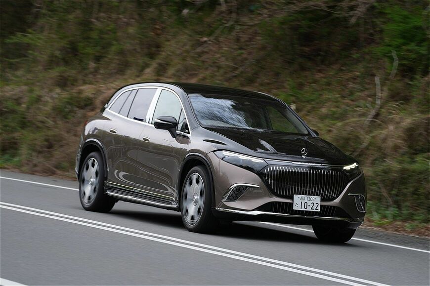 メルセデス・マイバッハ「EQS680 SUV」（筆者撮影）