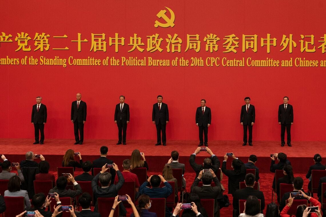 中国共産党の新たな政治局常務委員7人（10月23日）Source: Bloomberg