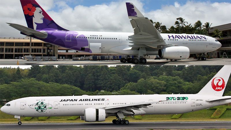 ハワイアンエアライン/JAL 小物入れ ４個 JAL・ハワイアン大型連合､｢打倒ANA｣の勝算 2018年からコードシェアや
