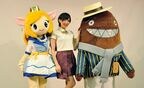 公式キャラクターとモデルの光宗薫さん（中央）