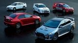 三菱の歴代ランサーエボリューション（写真：三菱自動車）