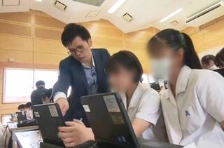 生成AIを活用した授業の様子