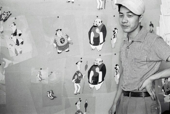 日本初のカラー長編アニメ映画「白蛇伝」（1958年）